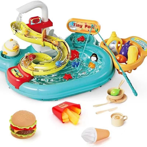 اسباب بازی سینک ظرفشویی و سرسره ماهی آبی Dream Play Pool 2 in 1_اسباب بازی
